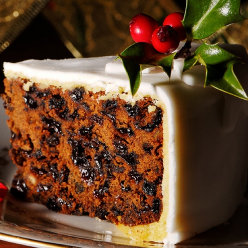 Marzipan Frosted Christmas Cake Recipe