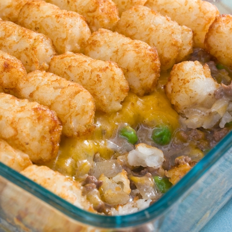 Cheesy Tater Tot Ground Beef Casserole Recipe