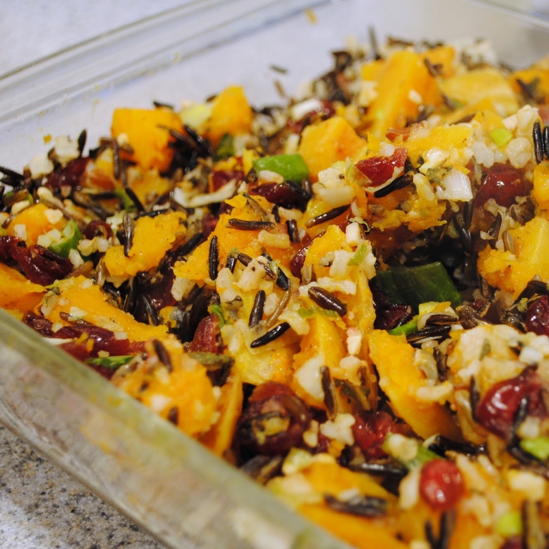 Wild Rice And Butternut Squash Dressing Recipe