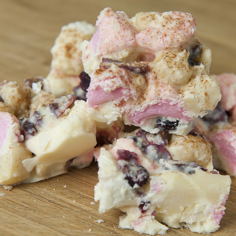 White Chocolate Rocky Road Cake Recipe White Chocolate Rocky Road Cake Recipe